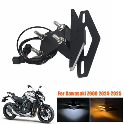 Eliminador de guardabarros de aluminio con luz LED para Kawasaki Z900 2024-25 Foto 1 de 4