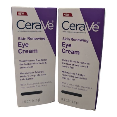 Paquete de 2 cremas de ojos renovadoras para la piel CeraVe 0,5 oz Ea. Foto 1 de 2