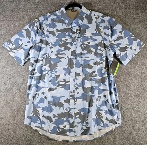 Googan Squad Performance Polo Blue Size L Men's Brand New NWT Vented Back  - Picture 1 of 9