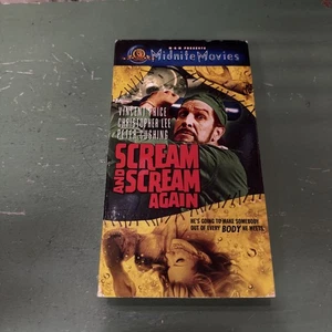 Scream and Scream Again VHS 2000 MGM Cult Horror Vincent Price Christopher Lee - Picture 1 of 6