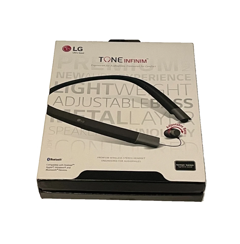 LG TONE INFINIM Premium Bluetooth Wireless In-Ear Stereo Headset  BLACK HBS-920 - Image 1 of 1