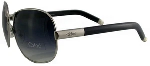 Occhiali da sole donna Chloé CL2207 nero metallo sunwear occhiali da sole lusso - Foto 1 di 3