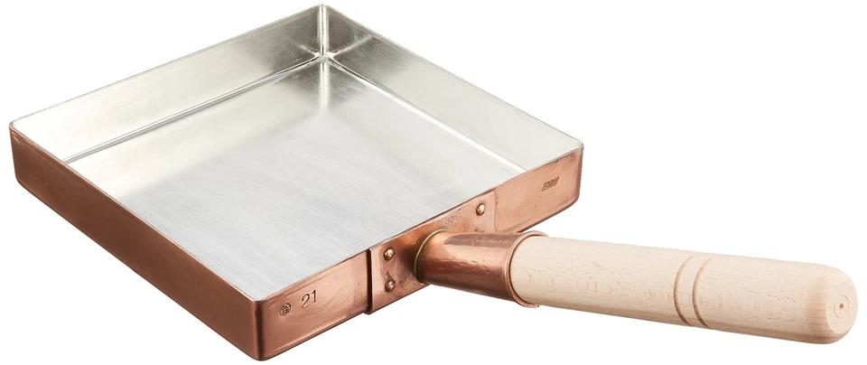 Tamagoyaki Rame Kanto Tipo 21cm BTM01 Giappone Uova Fly Pan Bronzo Endo Shoji - Immagine 1 di 1