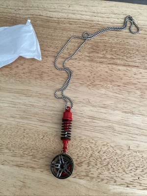 Llanta colgante coche y amortiguador espejo retrovisor decoración colgante adorno Foto 1 de 4