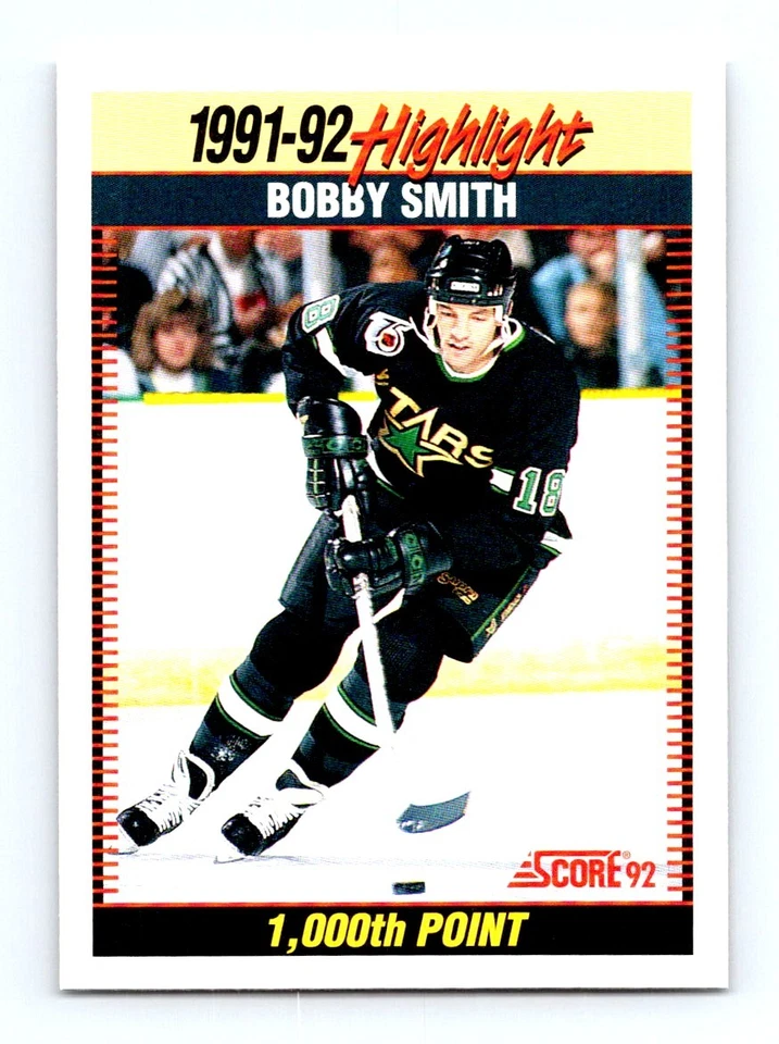 #446 1992-93 Score Bobby Smith North Stars - Image 1 of 2