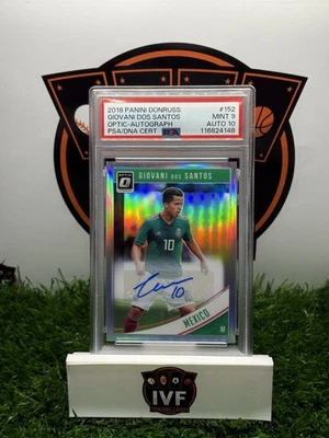 2018 Panini Donruss Giovani Dos Santos Optic-Autograph #152 PSA 9 Auto 10🔥📈 - Image 1 of 2