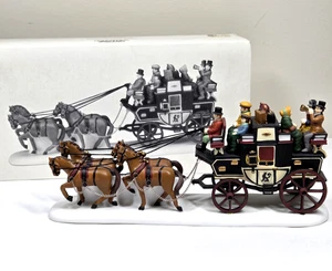 Department 56 Heritage Village Collection HOLIDAY COACH Vtg 1991 w/ Box  EUC - Picture 1 of 21