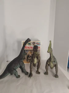 Lote de figuras de dinosaurios imperiales 1999 + 2000 libros infantiles "dinosaurios" tapa dura - Imagen 1 de 17