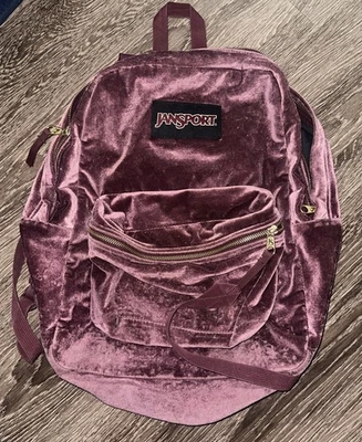 Mochila vintage de fieltro púrpura JANSPORT Foto 1 de 3