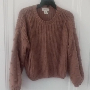 Med Jessica Simpson Damenpullover mit Zopfmuster, mauve pink - Bild 1 von 2