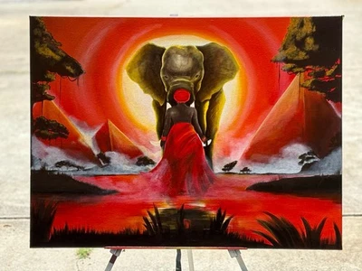 Original Acrylic Painting on Canvas by Original Artist (Signed) 30x40 - Image 1 of 3