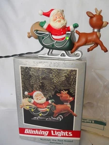 Hallmark RUDOLPH THE RED-NOSED RENTIER 1989 Magic: Blinking Lights - Bild 1 von 3