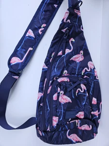 Vera Bradley Ripstop Large Sling Rucksack Tasche Flamingo Party - Bild 1 von 9