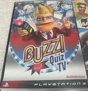 BUZZ! Quiz TV RARE PS3 42cm x 59cm Promotional Poster - Picture 1 of 2