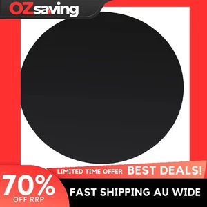 round table top 600mm black tempered glass dining coffee garden 4615 - Picture 1 of 5