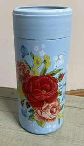 The Pioneer Woman Stainless Steel Slim Can Koozie Sweet Rose New - Picture 1 of 6