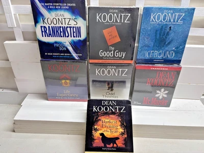 Dean Koontz SEVEN Audio Books on CD -ALL ARE NEW /  SEALED  / NEVER OPENED - Image 1 of 4