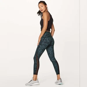 Pantalón para mujer Lululemon Train Times 7/8 25" iluminado multi azul/negro talla 6 - Imagen 1 de 8