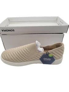 Sonoma Comfort Knit Catahoula Women's US Size 9.5 Shoes Taupe NEW - Picture 1 of 7