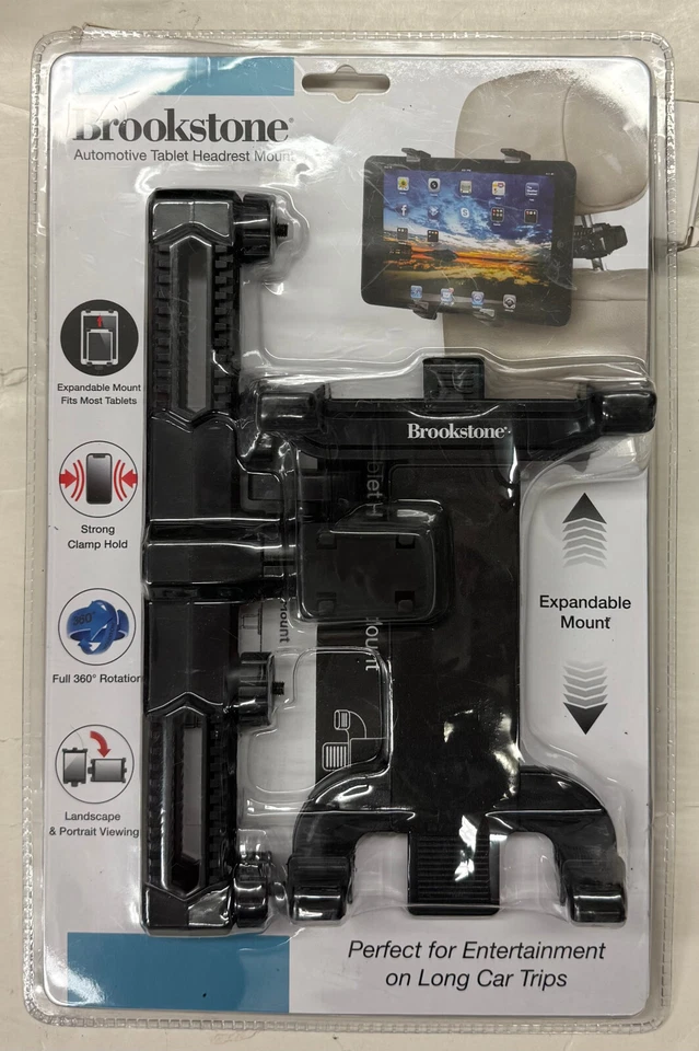 Brookstone "Automotive Tablet Headrest Mount" (BK1282) - Image 1 of 2
