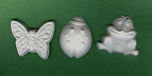 Butterfly, frog and ladybug plaster of Paris painting project. Set of 12! - Picture 1 of 4