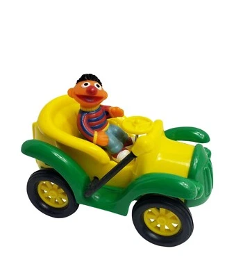 Coche de fricción de palanca antiguo Ernie Sesame Street de colección ILLCO 1990 Tyco Foto 1 de 4
