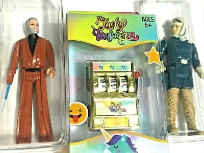 Toy Slot Machine -- 2 inches x 1 & 1/2 Inches - Pull the Lever It really Spins - Image 1 of 4