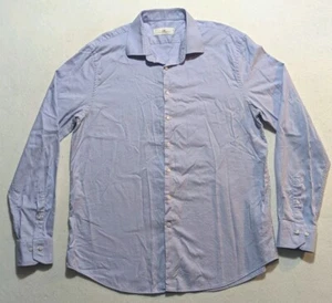Carolina Herrera Dress Shirt Men's 17.5 Light Blue Button Down French Cuffs - Picture 1 of 9