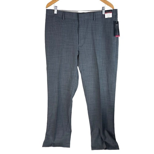 VETEMENTS Pantalone elegante uomo slim fit struttura NUOVA tinta unita grigio poliestere elasticizzato