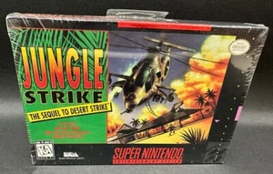 New Sealed in Box Jungle Strike Nintendo For Super Nintendo SNES with Hang Tag - Picture 1 of 6
