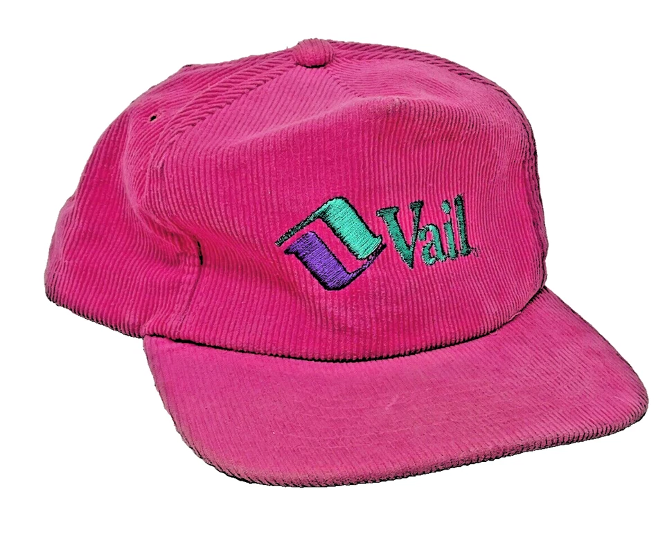 De colección Vail Colorado Yupoong Esquí Rosa Caliente Pana SnapBack Gorra de Béisbol Sombrero Foto 1 de 4