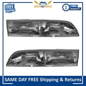 Nuevo juego de pares de faros izquierdo y derecho para Ford Crown Victoria 1992-1997 - Imagen 1 de 9