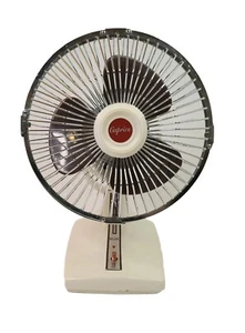 Caprice Multi Speed Electric Fan White Mini Table Propeller 120 V Vtg Works - Picture 1 of 7
