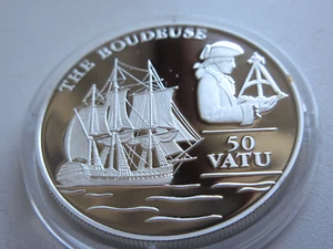 Vanuatu 50 Vatu 1993 " The BOUDEUSE " Silber / PP / 0,925 / 31,70gr. - Bild 1 von 2