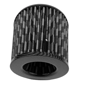 for BMW air filter 3 3.5 4 inch inlet cone air Intake CARBON PATTERN - Picture 1 of 17