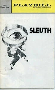 SLEUTH Original Playbill October 1972 w/Patrick Macnee The Music Box Theater NYC - Picture 1 of 4