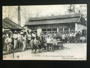 👍1917 CHINA CHINESE LABOUR CORPS CONCERT IN BARRACK IN FRANCE POSTCARD 一战中国劳公团 - Picture 1 of 4