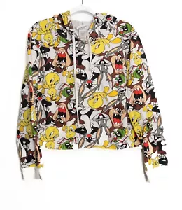 Looney Tunes Womens Hoodie Cartoon Character Print Pullover Fleece Lined Size 2X - Picture 1 of 6