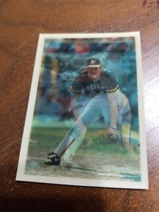 1986 Sportflics #75 Series 1 DON MATTINGLY / WADE BOGGS / LANSFORD Yankees Sox A