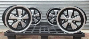 PORSCHE GENUINE FUCHS WHEELS SET OF FOUR 6J  x 15 INCH SET  RESTORED RS RSR - Picture 1 of 12