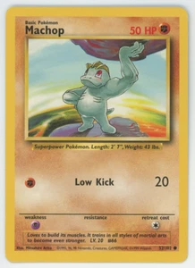 Machop 52/102 Casi Como Nuevo Conjunto Base Común Tarjeta Pokémon 1999 WOTC - Imagen 1 de 7
