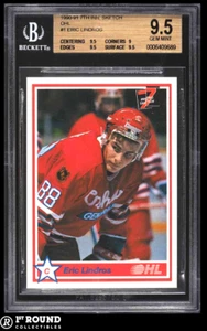 Eric Lindros BGS 9.5: 1990-91 7th Inning Sketch OHL Rookie Highest Subs POP 2 - Picture 1 of 3