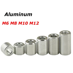 M6,8,10,12 Aluminum Spacers Standoff Alu Round Unthreaded Bushing Sleeve Washers - Picture 1 of 8