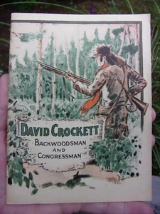Folleto David Crockett Backwoodsman and Congressman 1928 ~ John Hancock Life Ins. - Imagen 1 de 9
