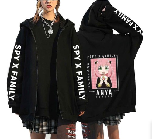 VETEMENTS SPYxFAMILY Anime Cosplay Felpa con Cappuccio Giacca Jacket Hooded Coat