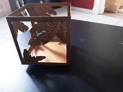 Partylite : porte bougie carré doré P92779 - Photo 1/2