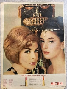 Michel Lipstick 1960's Original Vintage Retro Print Ad  - Picture 1 of 6