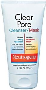 4 Pack Neutrogena Clear Pore Cleanser Mask 4.20 Oz Each