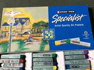 Cray-Pas Specialist Artist Oil Pastels Lot of 2--36 colors -USED & 25 color-NEW - Picture 1 of 5