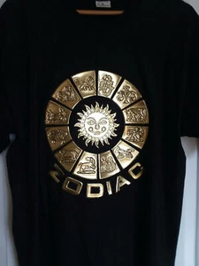 Gold & Black Zodiac T Shirt ( XXL ) - Picture 1 of 6